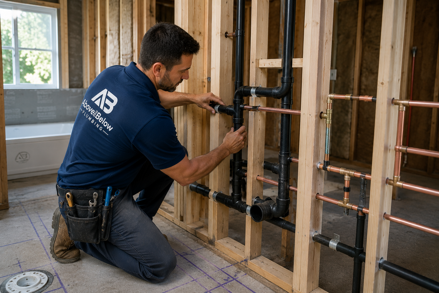 Pipe Rerouting & Rough-In