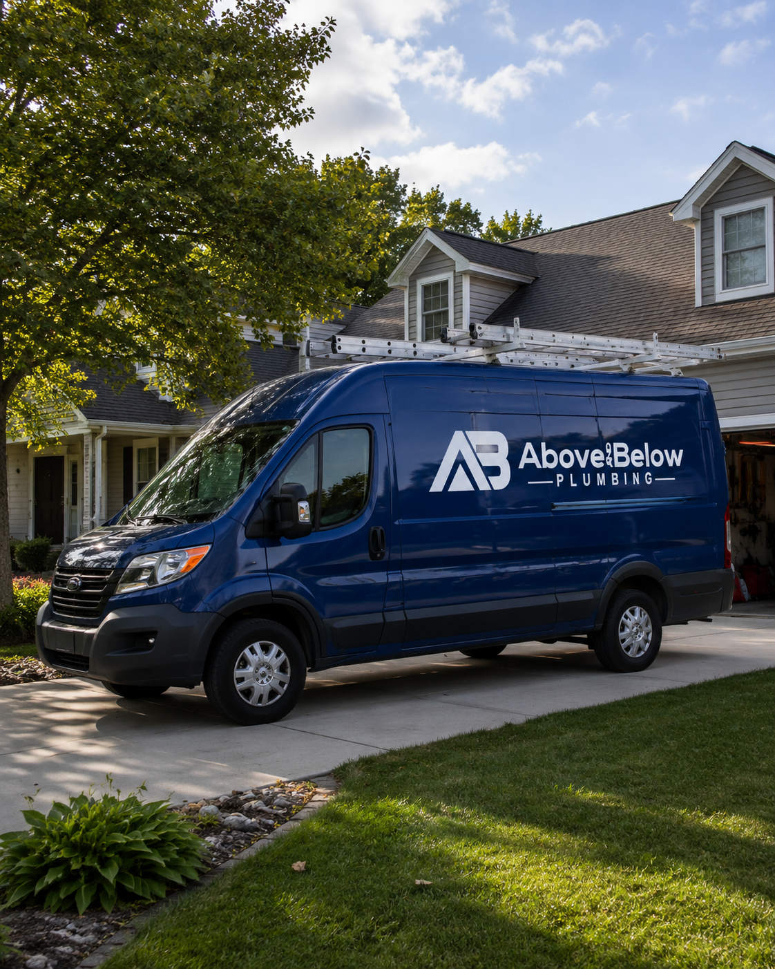 Above and Below crew installing water main
